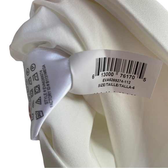 BCBG MaxAzria Eva White Asymmetrical Mini Dress 6 - Picture 9 of 10